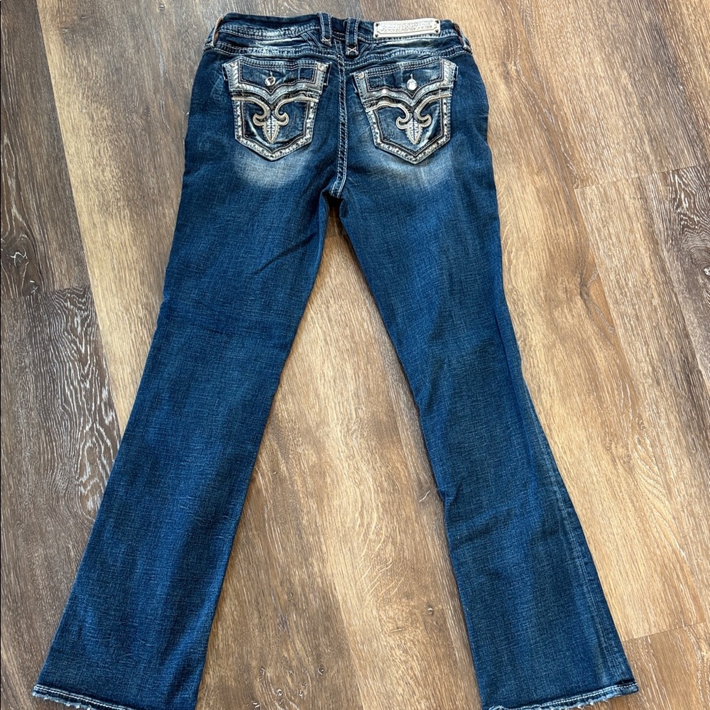 Rock Revival Dark Blue Boot Cut Jeans - Picture 4 of 8